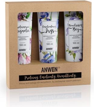 Image du produit ANWEN SET Odżywki do włosów o średniej porowatości Proteinowa Orchidea 100ml + Emolientowy Irys (Set soin capillaire)