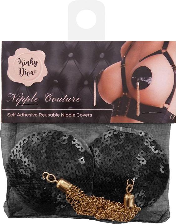 Immagine prodotto Kinky Diva Copricapezzoli in paillettes con catena