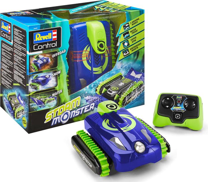 Produktbild Revell Control 24649 Stunt Car Storm Monster RC Einsteiger Modellauto Elektro Ketten-Driftfahrzeug