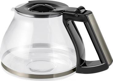 Produktbild Melitta Glaskanne für die AromaFresh RWT Kaffeemaschine, schwarz mit Edelstahl