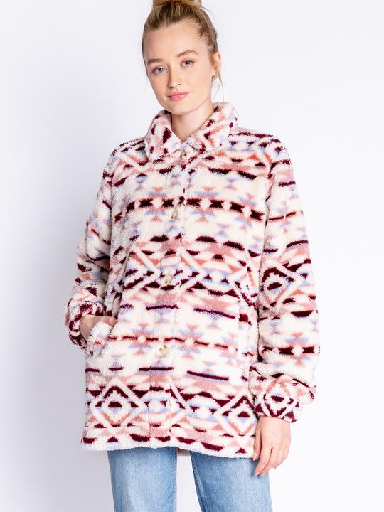 Immagine prodotto Pj Salvage Giacca in felpa Cozy Shacket (L)