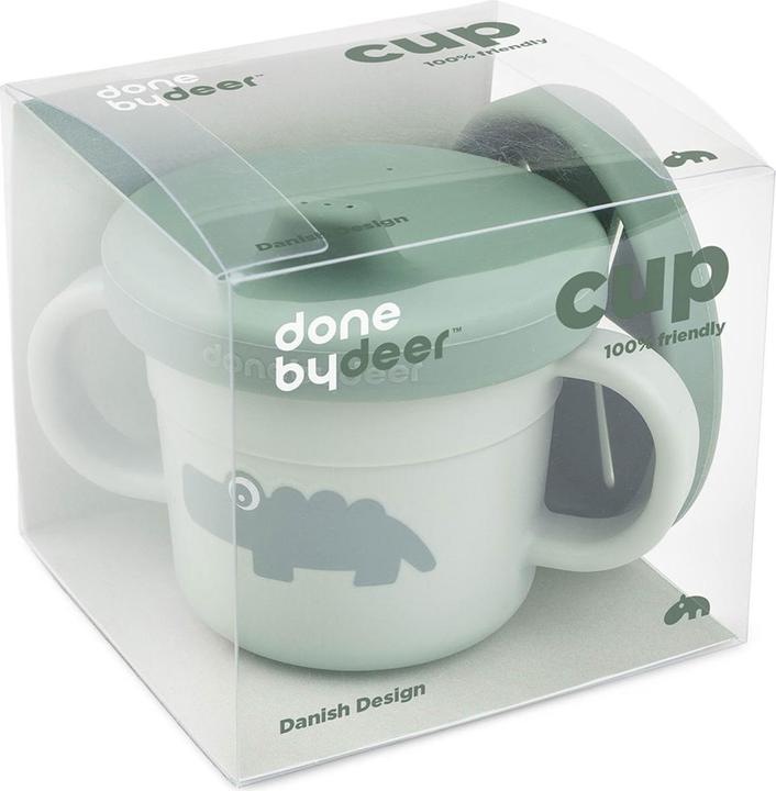 Produktbild Done by Deer Snack & Trinkbecher Set Croco Grün
