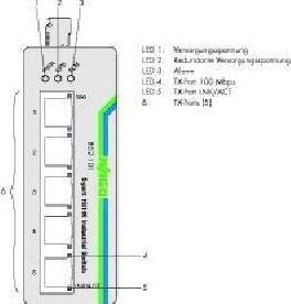 Immagine prodotto Wago 852-101 Switch industriale a 5 porte (5 Porti)