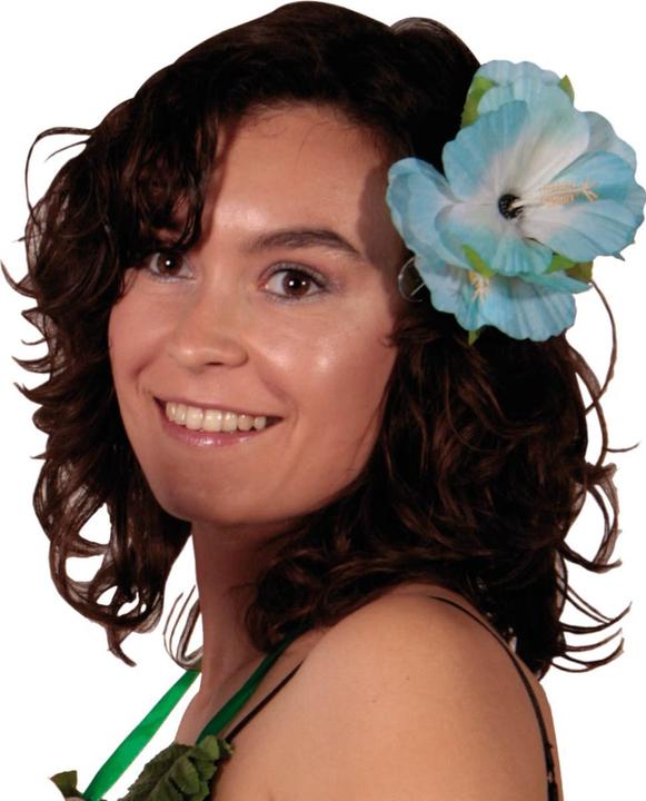 Actual product image Folat Hawaii Flower Hair Clip 6 assort - 1 piece