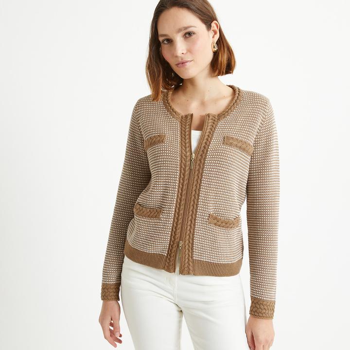 Actual product image Anne Weyburn Cardigan with round neckline (42)