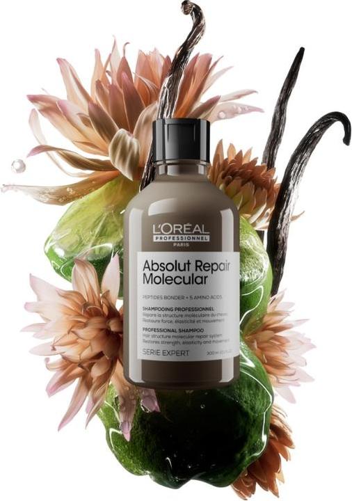 Actual product image L'Oréal Professionnel Serie Expert Absolute Repair Molecular Shampoo (300 ml, Liquid shampoo)