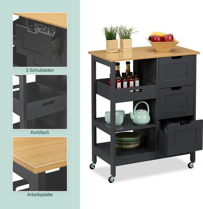 Actual product image Relaxdays Küchenwagen