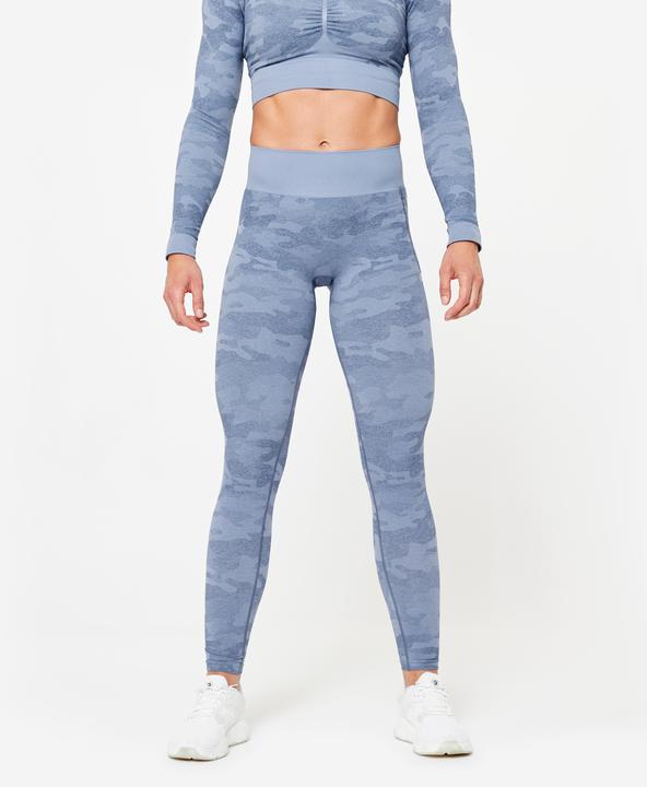Produktbild Domyos Leggings Damen nahtlos - blau