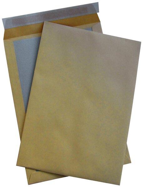 Produktbild Büroring Versandtasche DIN B4, ohne Fenster, haftklebend, Papprückwand, 110g/qm, natronbraun, 125 Stück (125 x)