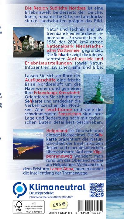 Produktbild Sehkarte > Seekarte Ostfriesland Jadebusen Elbe