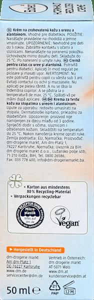 Nutritional values and ingredients dm Balea Callus Reducing Cream (Callus removers, Foot cream & foot gel, 50 ml)