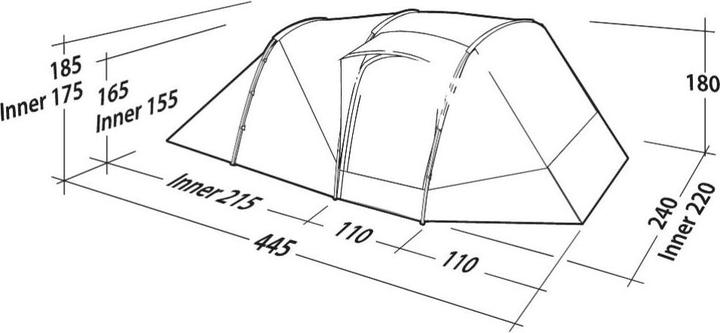 Produktbild Robens Double Dreamer TC 4 Zelt (Tunnelzelt, 17.70 kg, 4 Personen)