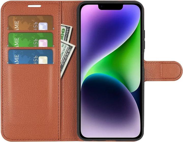Actual product image Cover-Discount iPhone 15 Plus - Leather Case Cover brown (Apple iPhone 15 Plus)