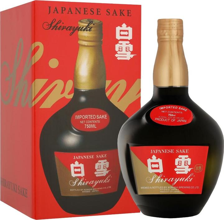 Actual product image Shirayuki Japanese sake with case (1 x 75 cl)