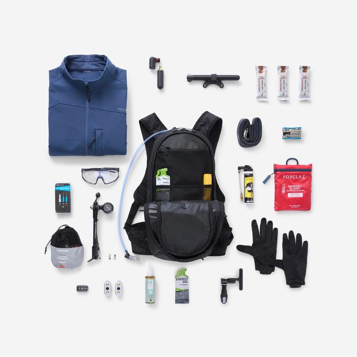 Actual product image Rockrider Trinkrucksack MTB 12 L/ 2 L Wasser schwarz (12 l)
