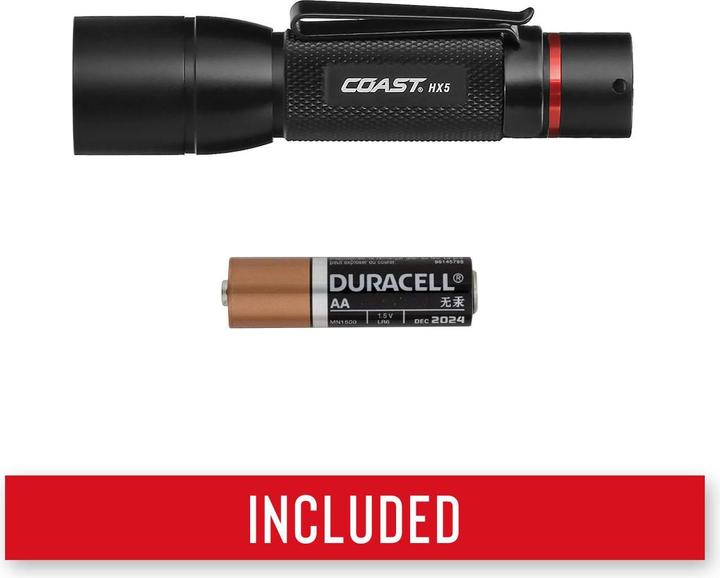 Actual product image Coast HX5 torch with one-hand focus 410 lumens (10.40 cm, 345 lm)