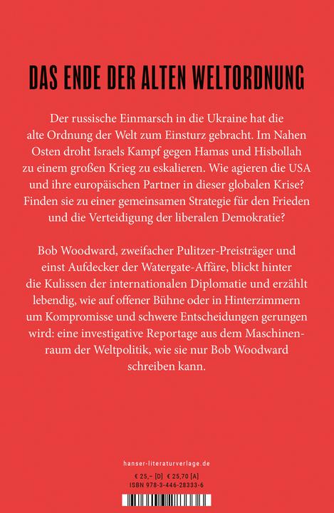 Produktbild Krieg (Deutsch, Bob Woodward, Nikolaus Stingl, Gisela Fichtl, Annika Domainko, Alexander Weber, Andreas Wirthensohn, Sylvia Bieker, Hella Reese, Stephan Kleiner, Jürgen Neubauer, Henriette Zeltner-Shane, 2024)