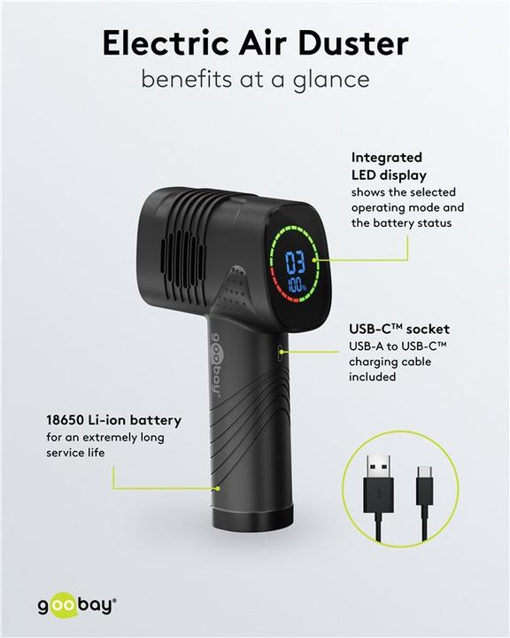 Actual product image Goobay Electric dust blower