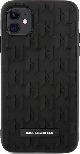 Produktbild Karl Lagerfeld KLHCN61RUPKLPK iPhone 11 / Xr 6.1" hardcase czarny/black 3D Monogram (Apple iPhone XR)