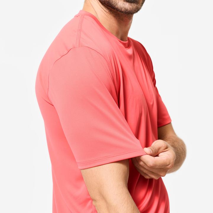 Produktbild Domyos T-Shirt Herren Rundhalsausschnitt atmungsaktiv - rosa (M)