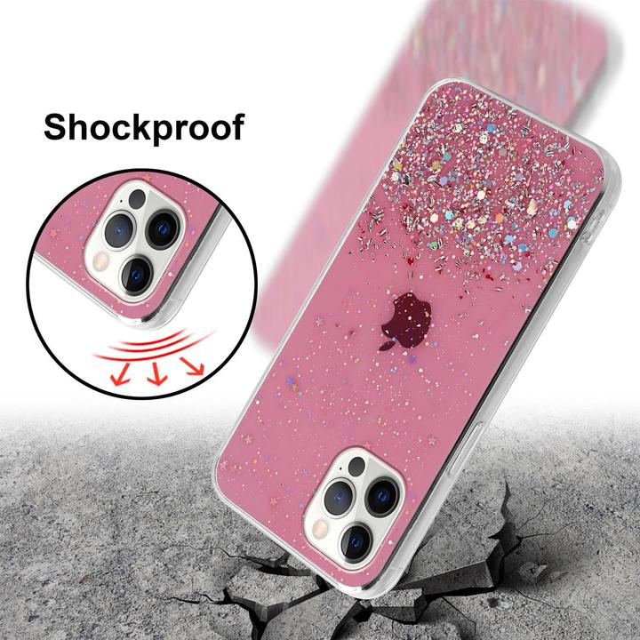 Actual product image Cadorabo TPU cover sparkling glitter (Apple iPhone 12 Pro Max)