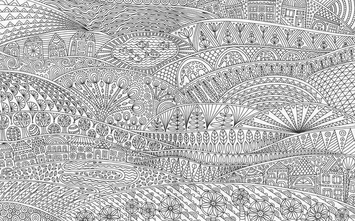 Actual product image Dreamlike colouring worlds