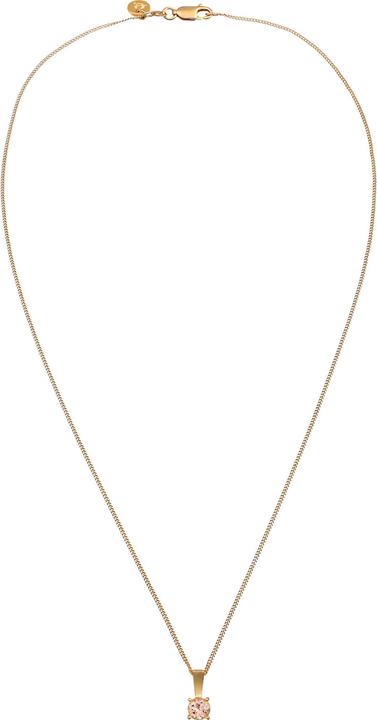 Immagine prodotto Elli Collana PREMIUM solitario morganite gemma argento 925 placcato oro (Argento 925)