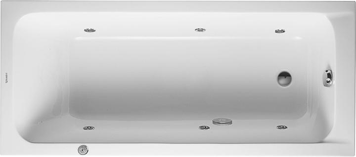 Image du produit Duravit Baignoire rectangulaire pour hydromassage D-CODE 120 l 170x75 we 1 RS Jet Project (120 l, 170 cm, 75 cm)