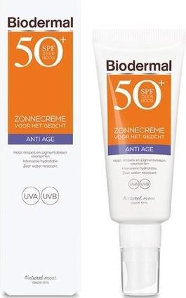 Actual product image Bioderma Biodermal Sunburn - Anti Age Sun Cream For The Face - Spf 50 - 40ml (Sun cream face, SPF 50, 40 ml)