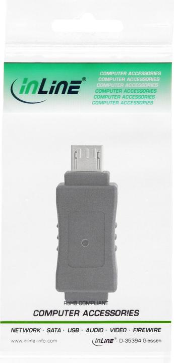 Immagine prodotto InLine Adattatore Micro-USB Micro-B maschio a Mini-USB femmina
