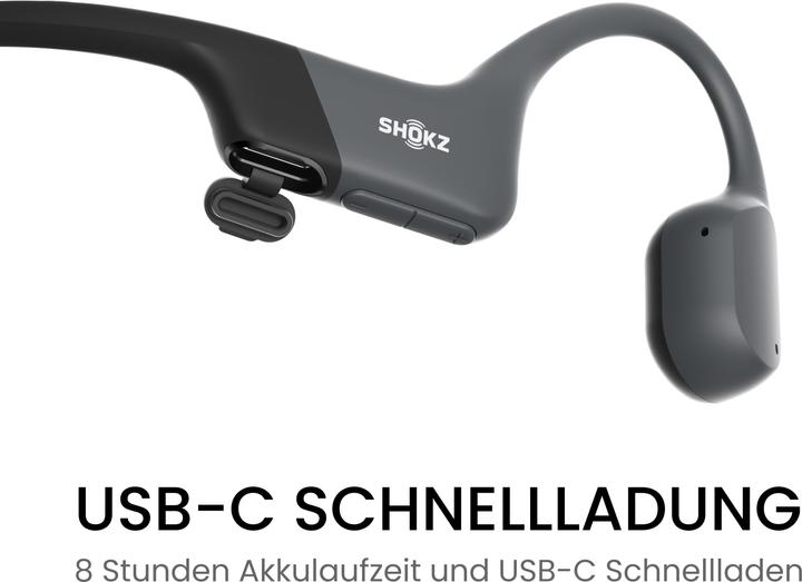 Image du produit Shokz OpenRun USB-C (pas de réduction du bruit, 8 h, Sans fil)
