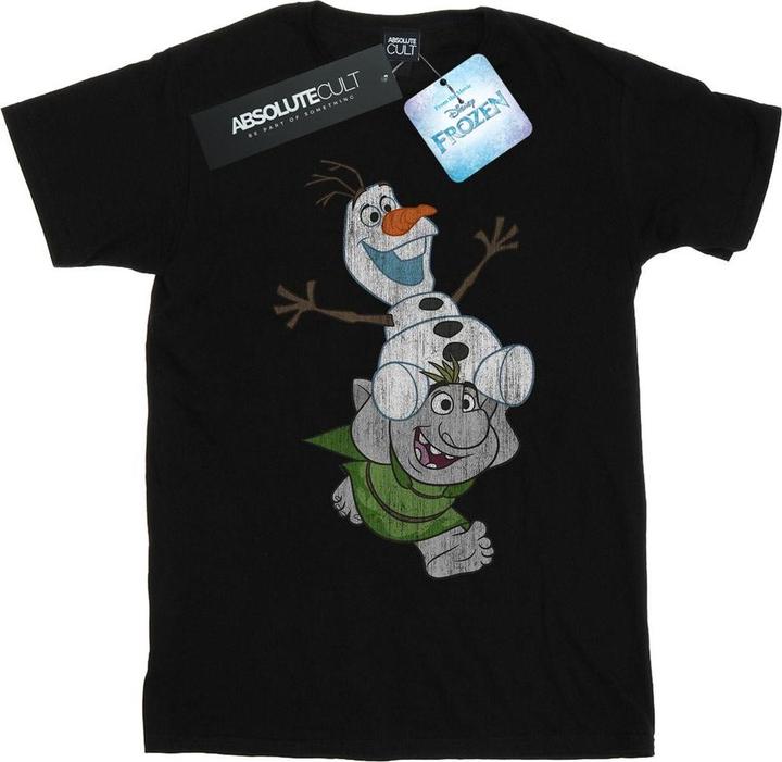 Disney Frozen Olaf And Troll TShirt (M)