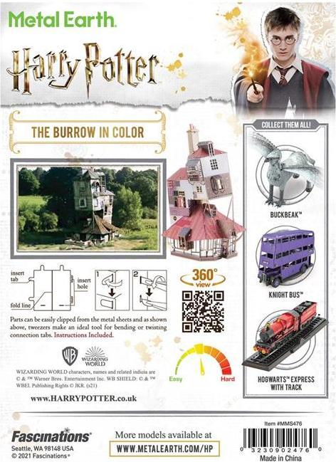 Image du produit Metal Earth Harry Potter The Burrow in Color