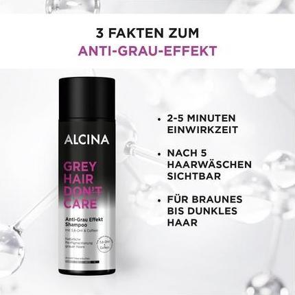 Produktbild Alcina GREY HAIR DON’T CARE Anti-Grau Effekt Shampoo (200 ml, Flüssiges Shampoo)