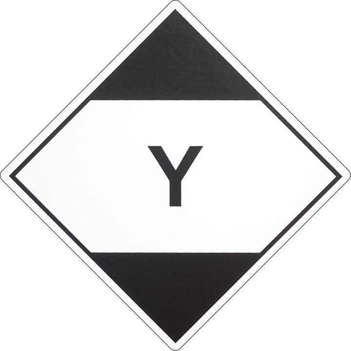 Actual product image No Name Dangerous goods labels, Square