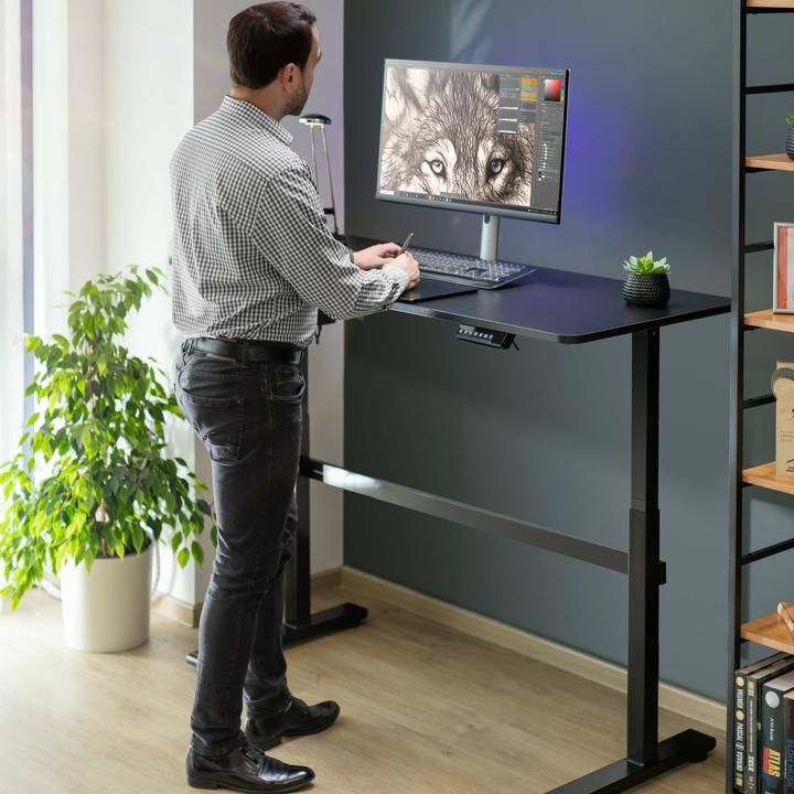 Actual product image Fromm & Starck Sit-Stand Desk - 1,400 x 600 mm - Powder-coated steel (140 x 60 cm)