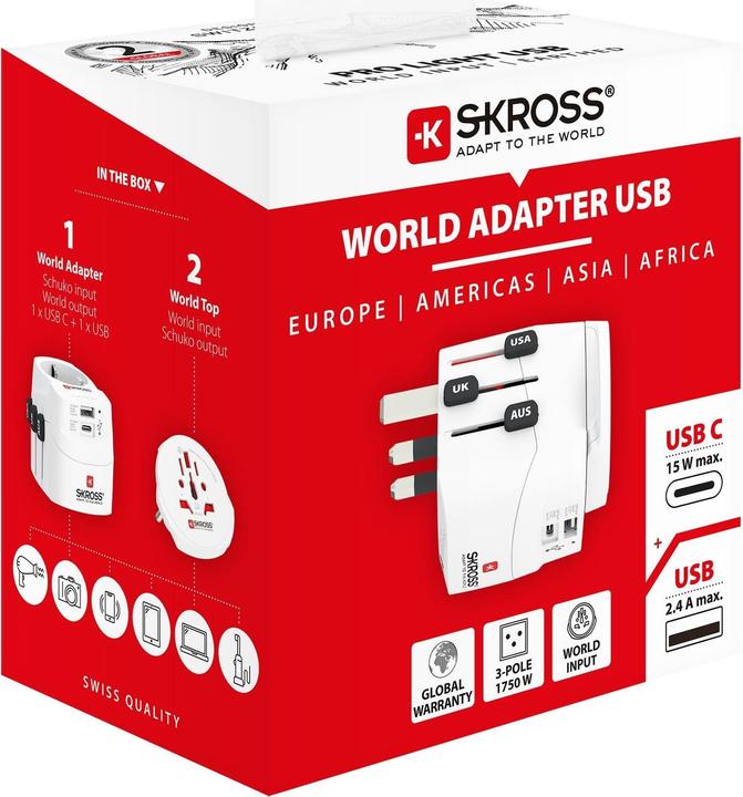 Actual product image Skross Pro Light USB (AC) - World
