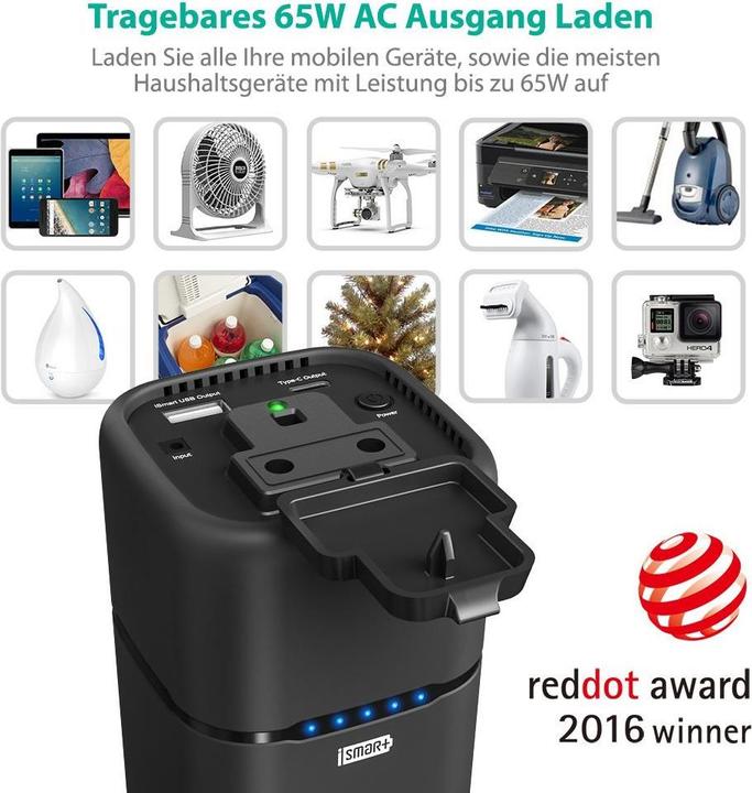 Image du produit RAVPower Rp-Pb054 (20100 mAh, 65 W, 65 Wh)
