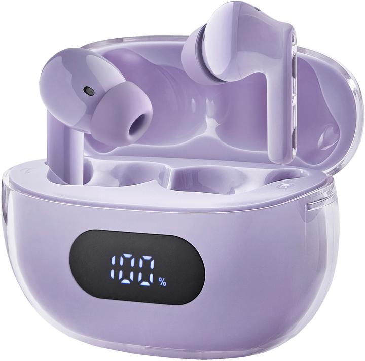 Produktbild Intenso True Wireless Kopfhörer Buds Plus T313AE lila (ANC, 7.50 h, Kabellos)