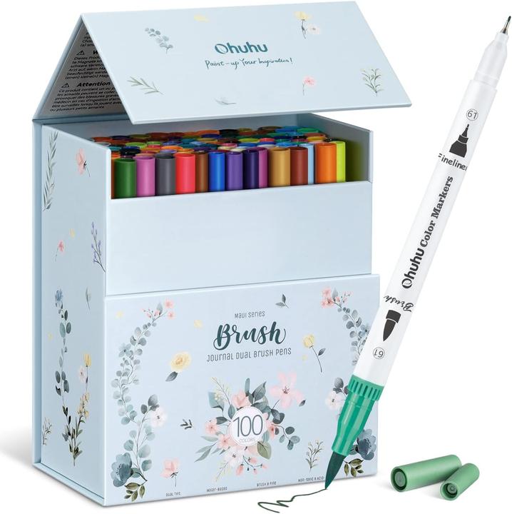 Actual product image Ohuhu Maui Pinselstifte (100 Stk.) WHI (Multicoloured, 100 x)