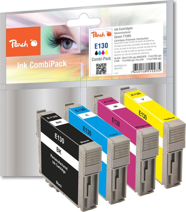 Produktbild Peach T1305 Mutlipack (M, C, Y, BK)