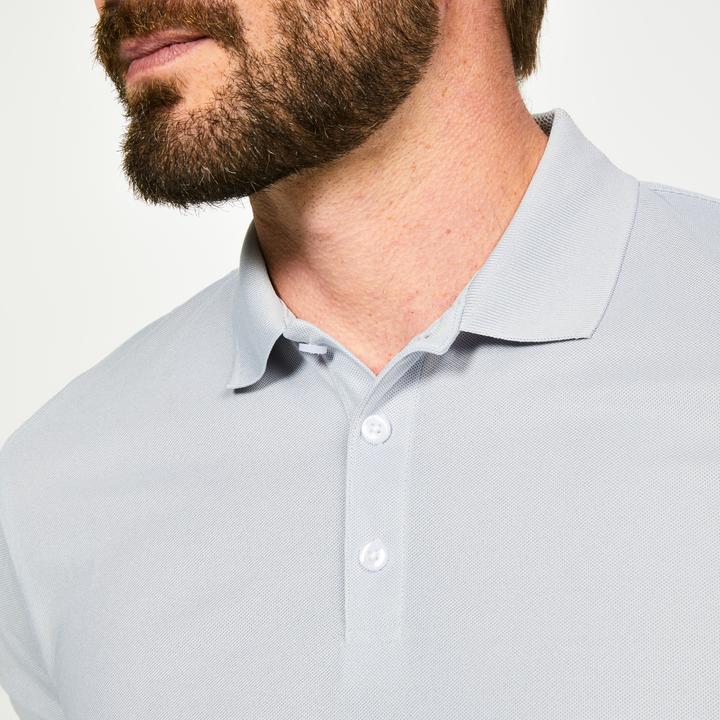 Immagine prodotto Inesis Polo da golf a maniche corte da uomo - WW500 grigio perla (M)