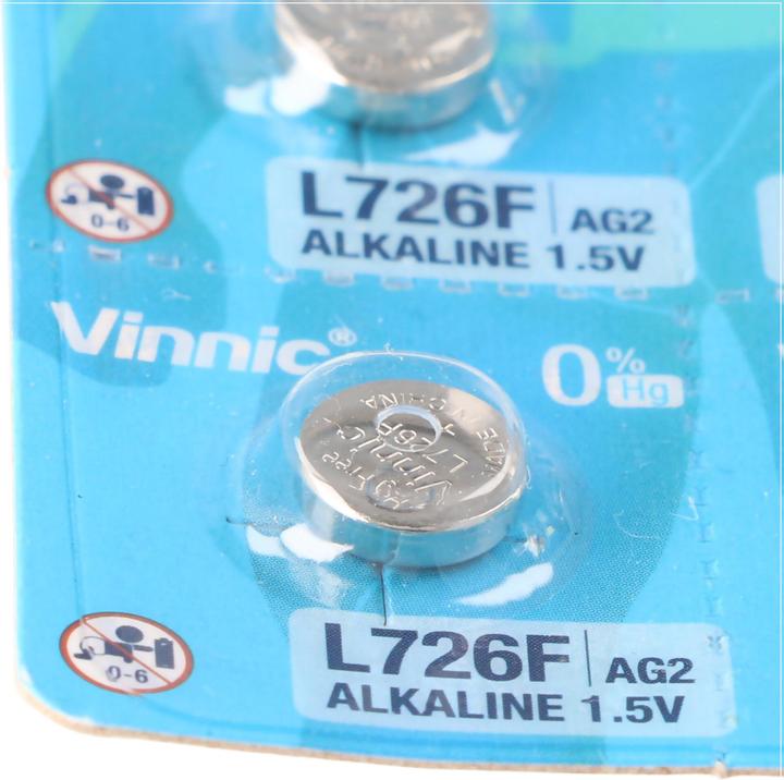 Productafbeelding Vinnic 10 Stück AG2, G2, AG2, L726, LR59 (1 Pcs., LR59, 25 mAh)