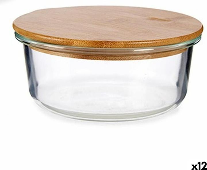 Image du produit Vivalto Round Lunch Box with Lid LHB-HR-620F Bamboo 15 x 6,5 x 15 cm (12 Units)