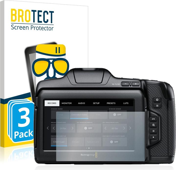 BROTECT AirGlass Vetro Opaco (Pellicola protettiva, Pocket Cinema Camera 6K Pro)