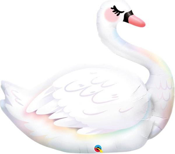 Actual product image Qualatex Giant balloon in the shape of a swan (1 x)