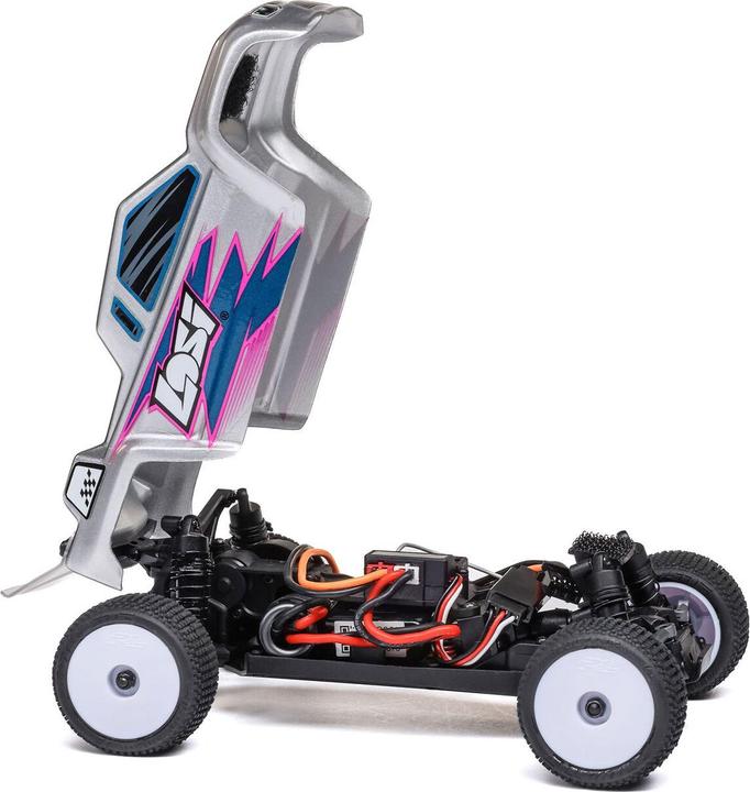 Produktbild Losi Micro-T 2S 1/28 2WD RTR Stadium Truck (Akku & Ladegerät enthalten), Silber (RTR Ready-to-Run)