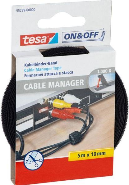 Produktbild tesa On&Off Kabelbinder UNIVERSAL (Klettkabelbinder, 5000 mm, 1 Stk.)