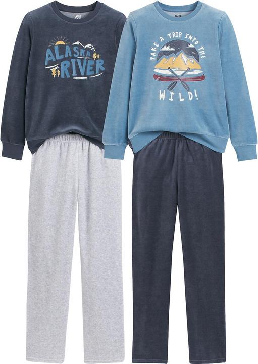 Produktbild La Redoute Collections 2er-Pack Pyjamas mit Bergmotiven (128)