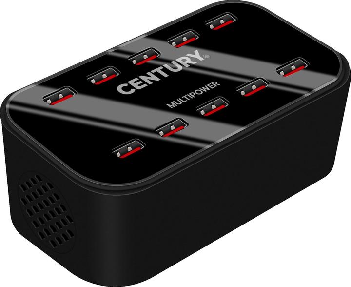 Produktbild Century MULTIPOWER 10-fach USB Ladestation 100-240V 100W IP20 (100 W)
